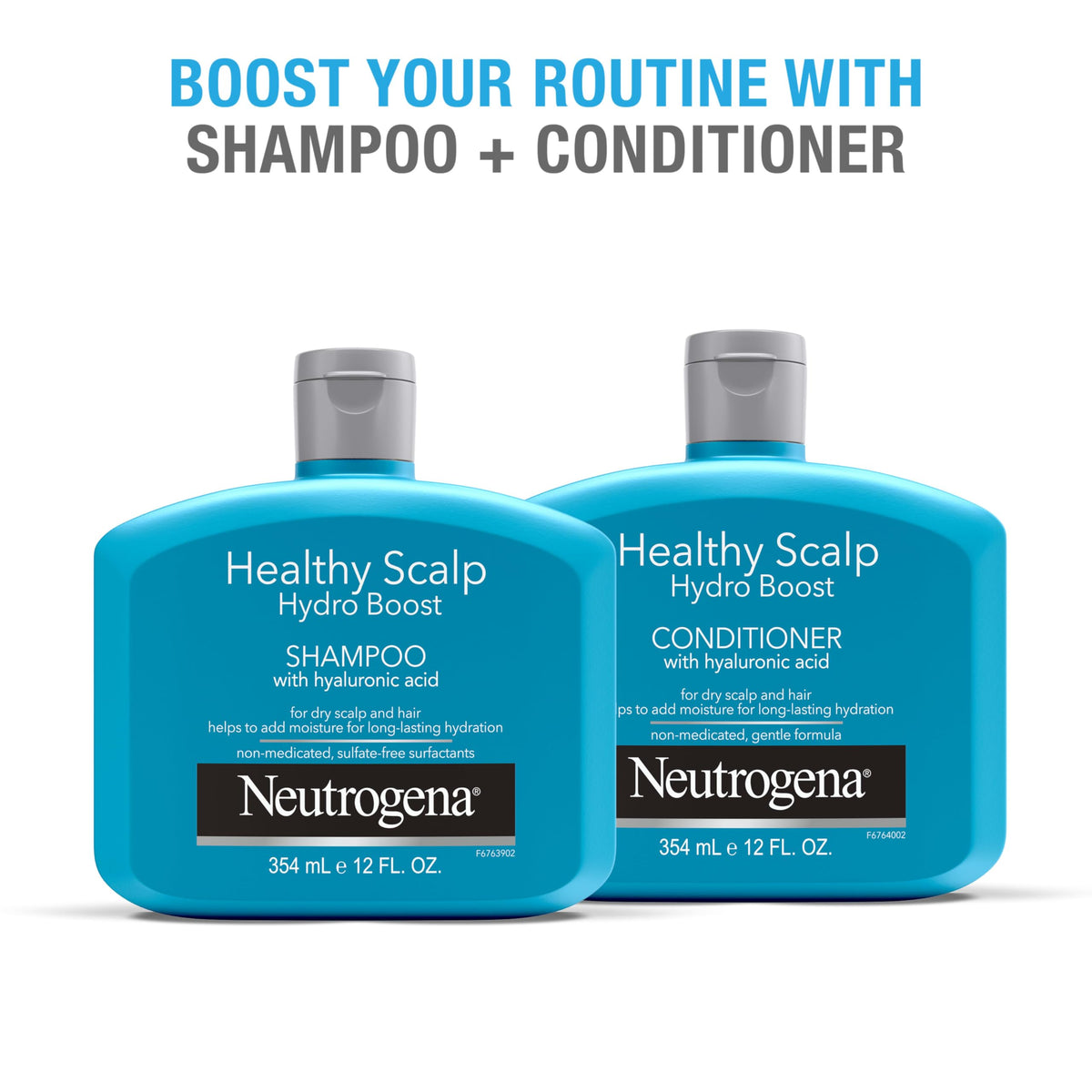 Neutrogena smooth hair after rinse, shows softer, manageable strands