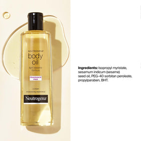 After-shower skin detail showing Neutrogena leaves skin luminous