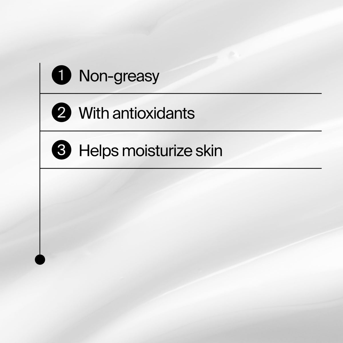 Neutrogena age shield application on hand demonstrating smooth, non-greasy finish