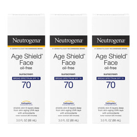 Neutrogena front packaging showing SPF 70 for clear product identification and trust