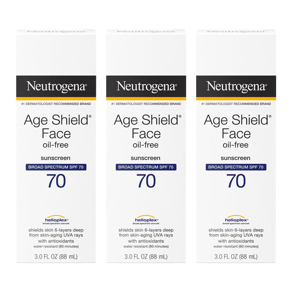 Neutrogena front packaging showing SPF 70 for clear product identification and trust