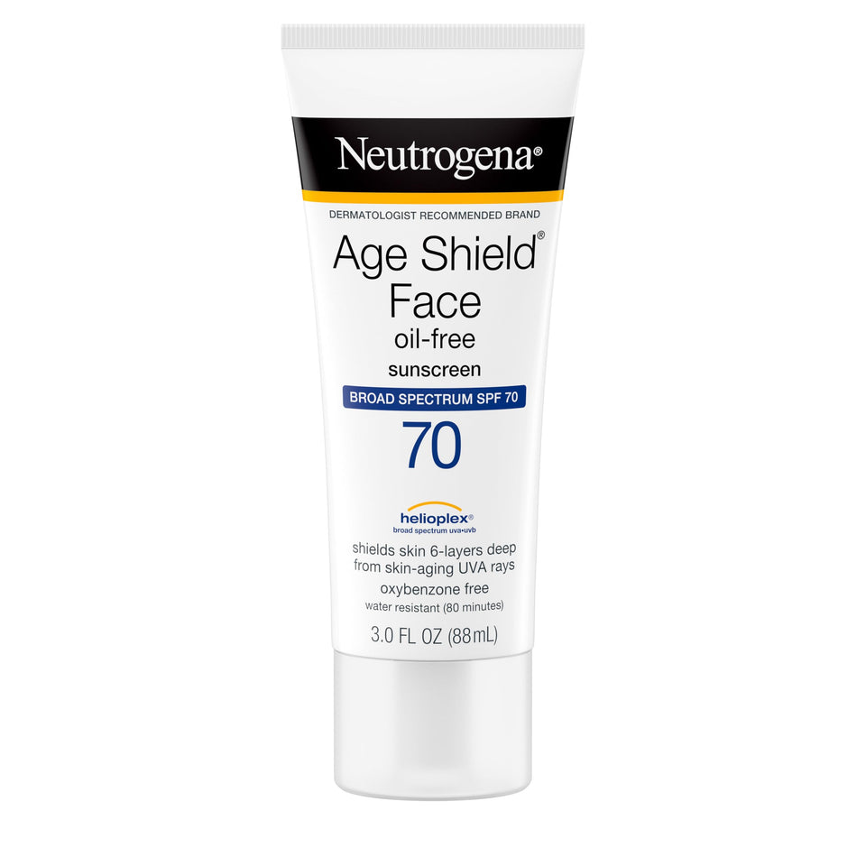 Neutrogena age shield front packaging showing SPF 70 protection benefit