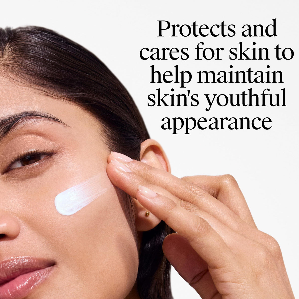 Neutrogena age shield texture swatch showing lightweight lotion for quick absorption
