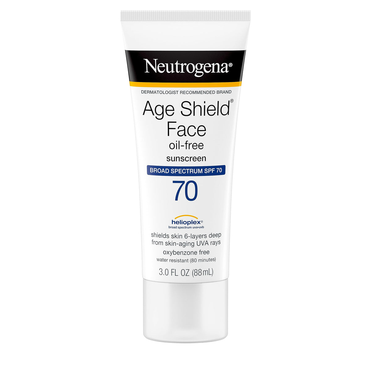 Texture swipe of Neutrogena lotion showing lightweight blend and quick absorption