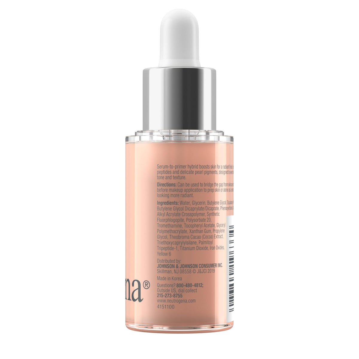 Neutrogena application with fingers demonstrating easy blending benefit