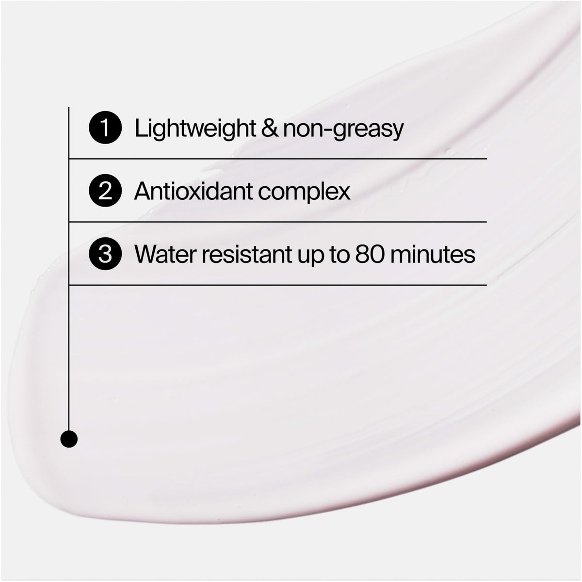 Neutrogena applied to face demonstrating invisible, non-greasy finish
