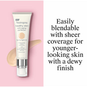 Neutrogena being blended on hand demonstrating easy application and coverage