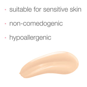 Neutrogena foundation being blended with a sponge demonstrating buildable coverage application