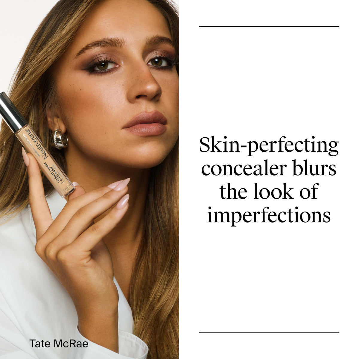 Neutrogena applicator and cap close-up showing smooth application