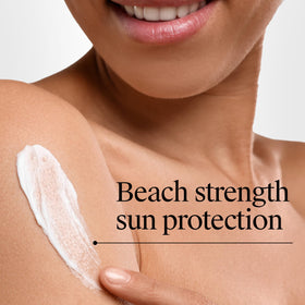Neutrogena being applied to face demonstrating quick absorption and non-greasy feel