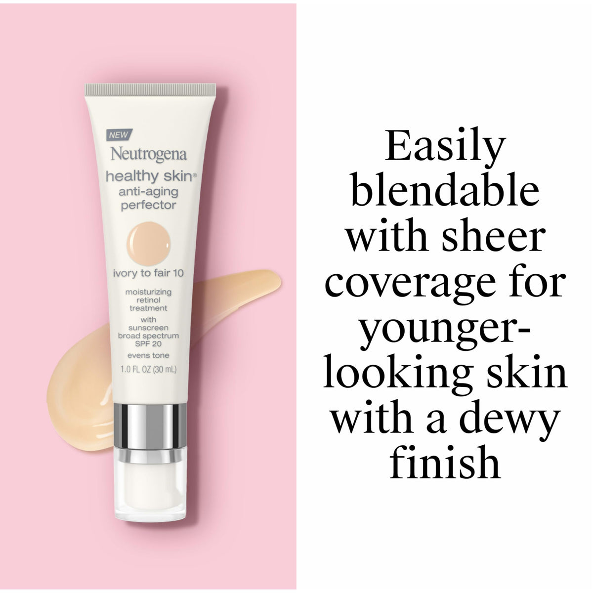 Neutrogena back label with ingredients and directions for safe, informed use
