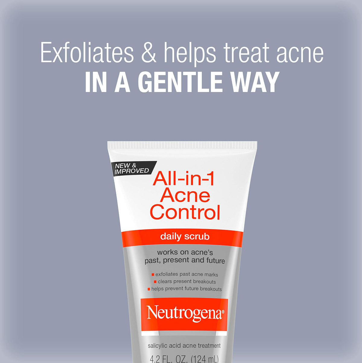Neutrogena back label displaying ingredients and clear usage directions