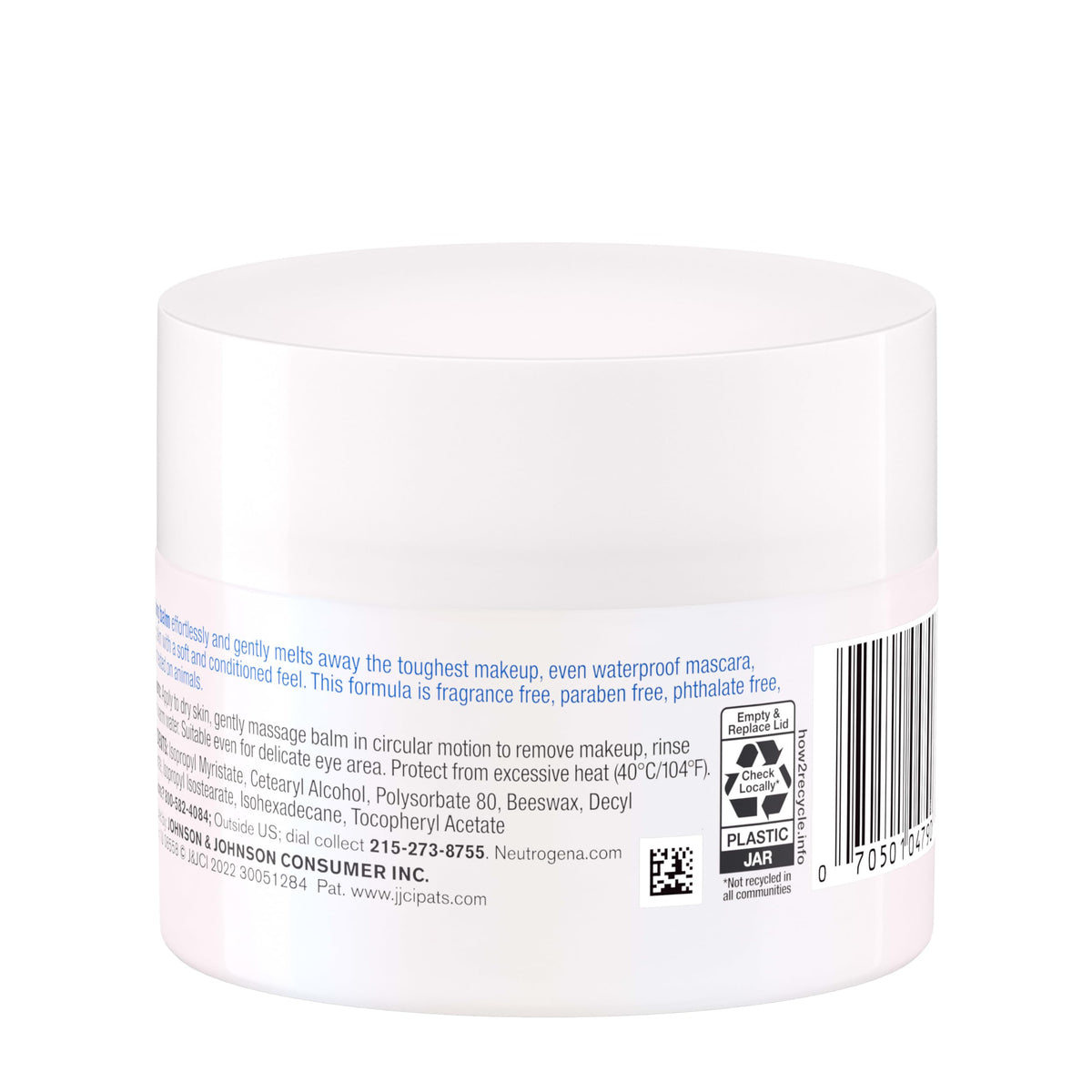 Neutrogena ingredients label close-up highlighting clean formulation benefits