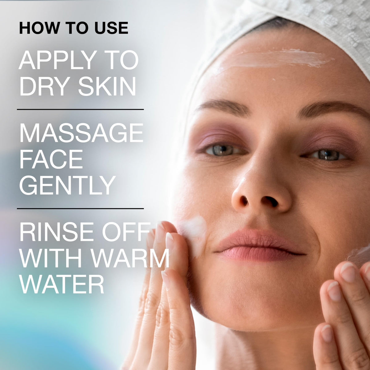Neutrogena melting balm on skin close-up showing gentle makeup breakdown