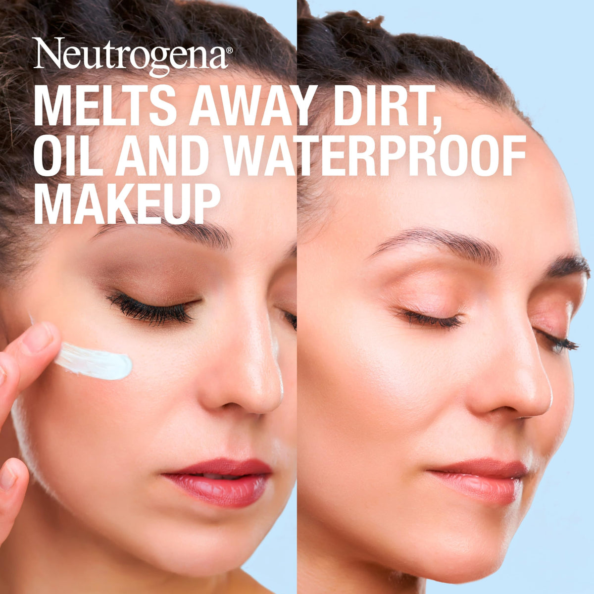 Neutrogena open jar showing smooth balm texture and melting performance