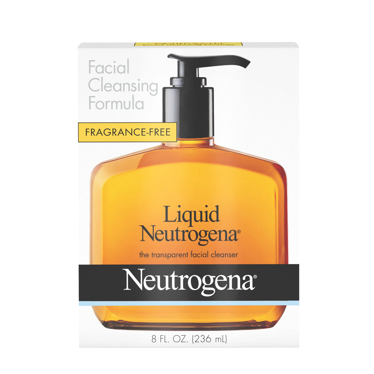 Neutrogena bottle on bathroom vanity styled for morning routine and simple skincare benefit