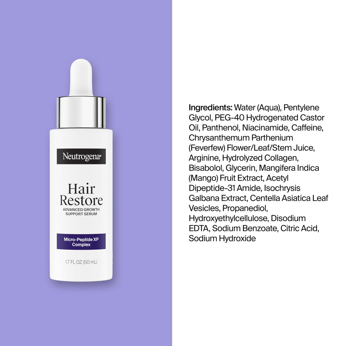 Neutrogena serum on bathroom shelf as part of daily hair ritual