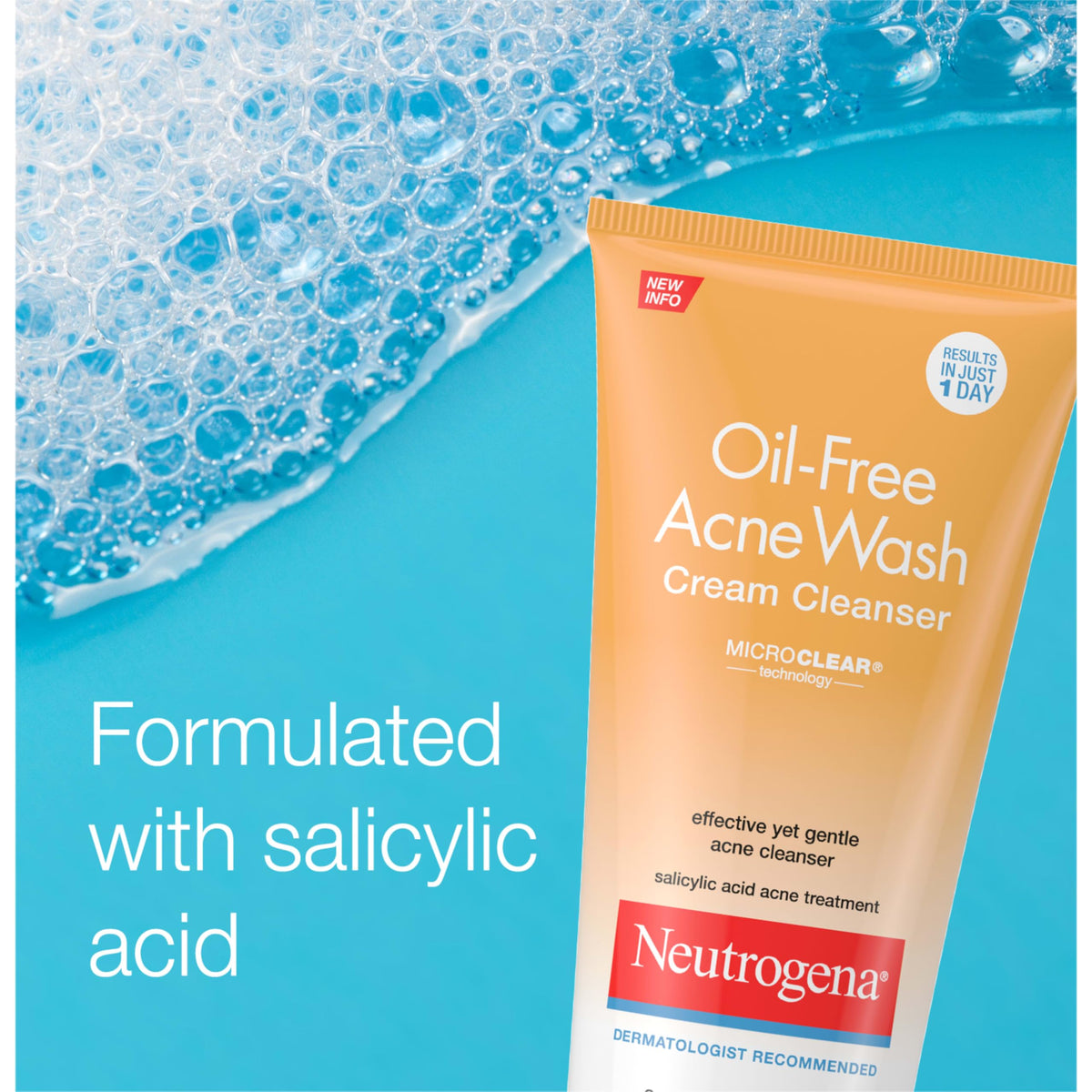 Neutrogena on bathroom shelf lifestyle scene suggesting daily routine integration benefit