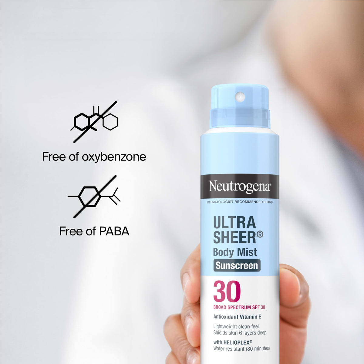 neutrogena being used at beach showing water resistance for outdoor activity