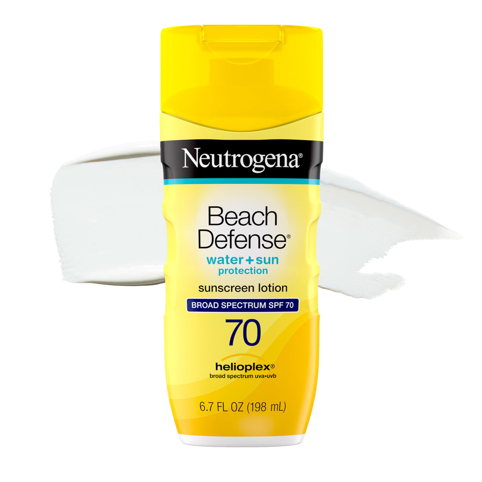 Neutrogena front packaging showing SPF 70 protection and easy identification