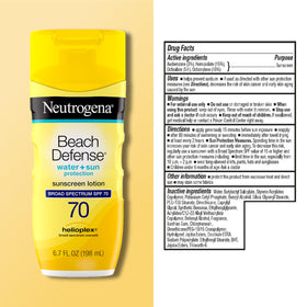 Neutrogena ingredients label close-up highlighting key formulation information
