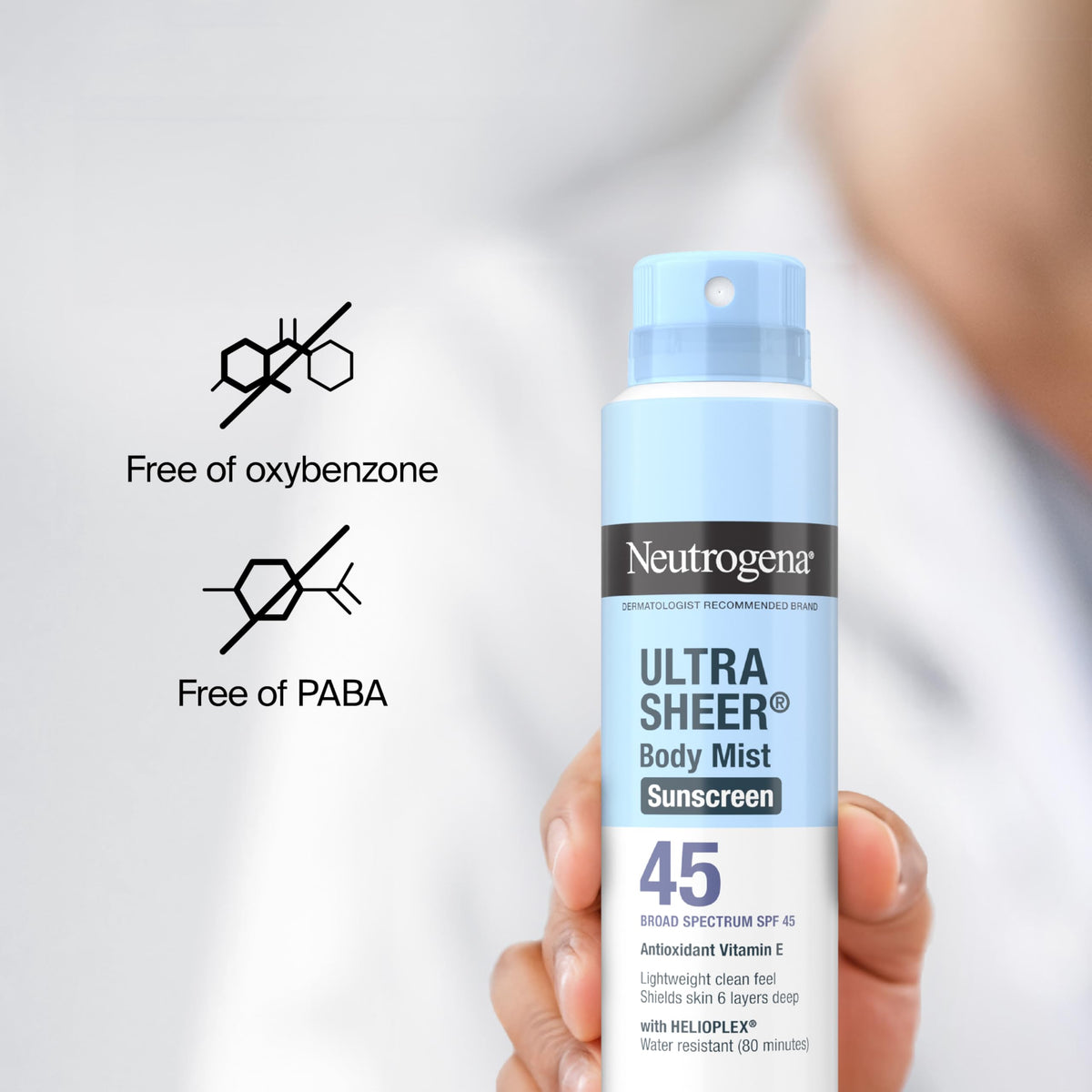 Neutrogena used outdoors at the beach for reliable sun protection benefit
