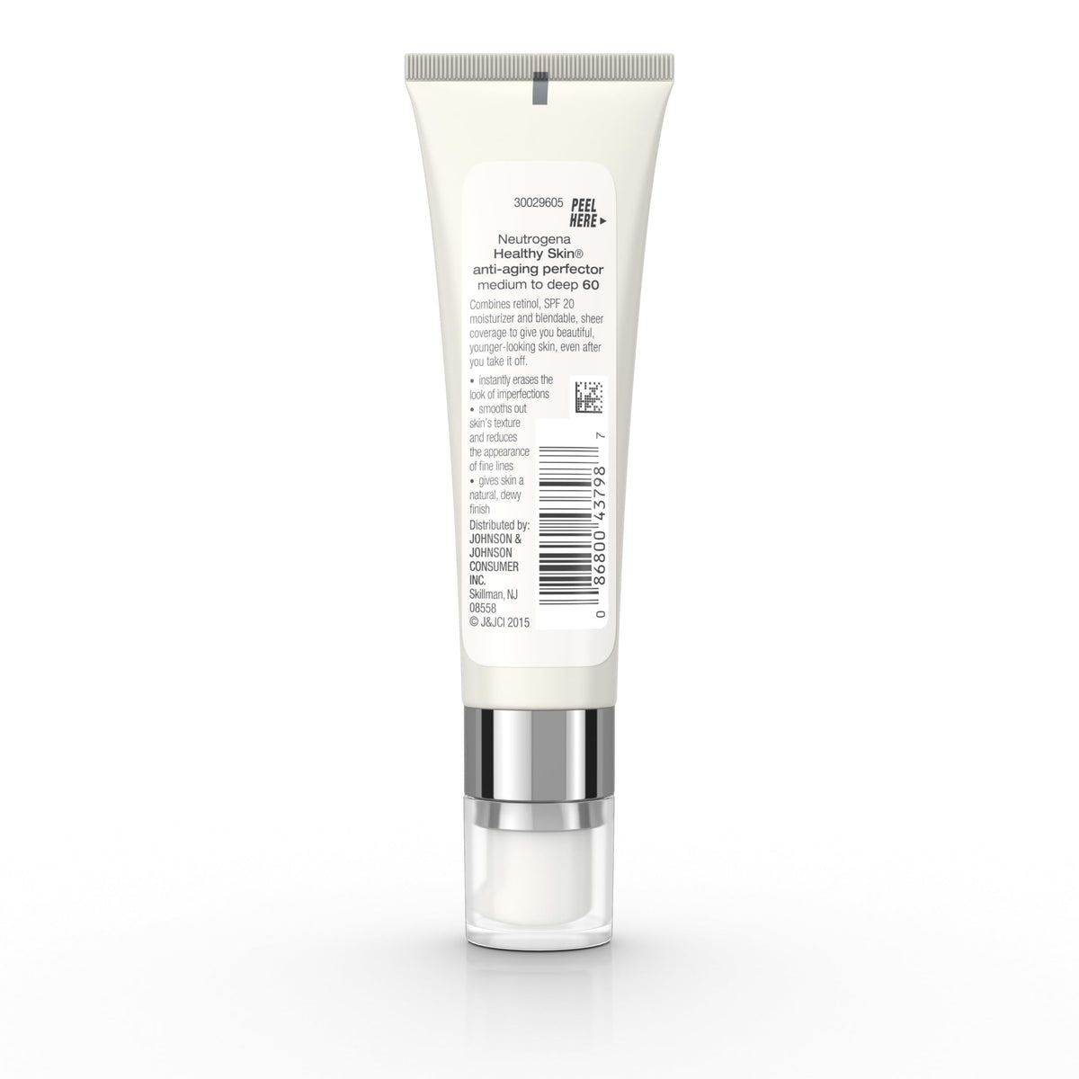 Neutrogena before and after close comparison showing smoother-looking skin texture