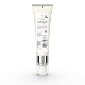 Neutrogena before and after close comparison showing smoother-looking skin texture