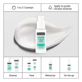 Neutrogena before and after skin texture comparison showing improved clarity