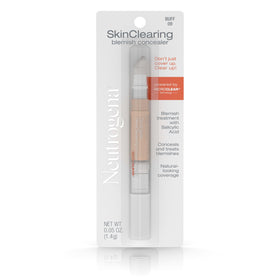 Neutrogena front packaging showing compact acne concealer, quick spot coverage benefit