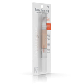 Neutrogena label close-up highlighting MicroClear technology and salicylic acid benefit