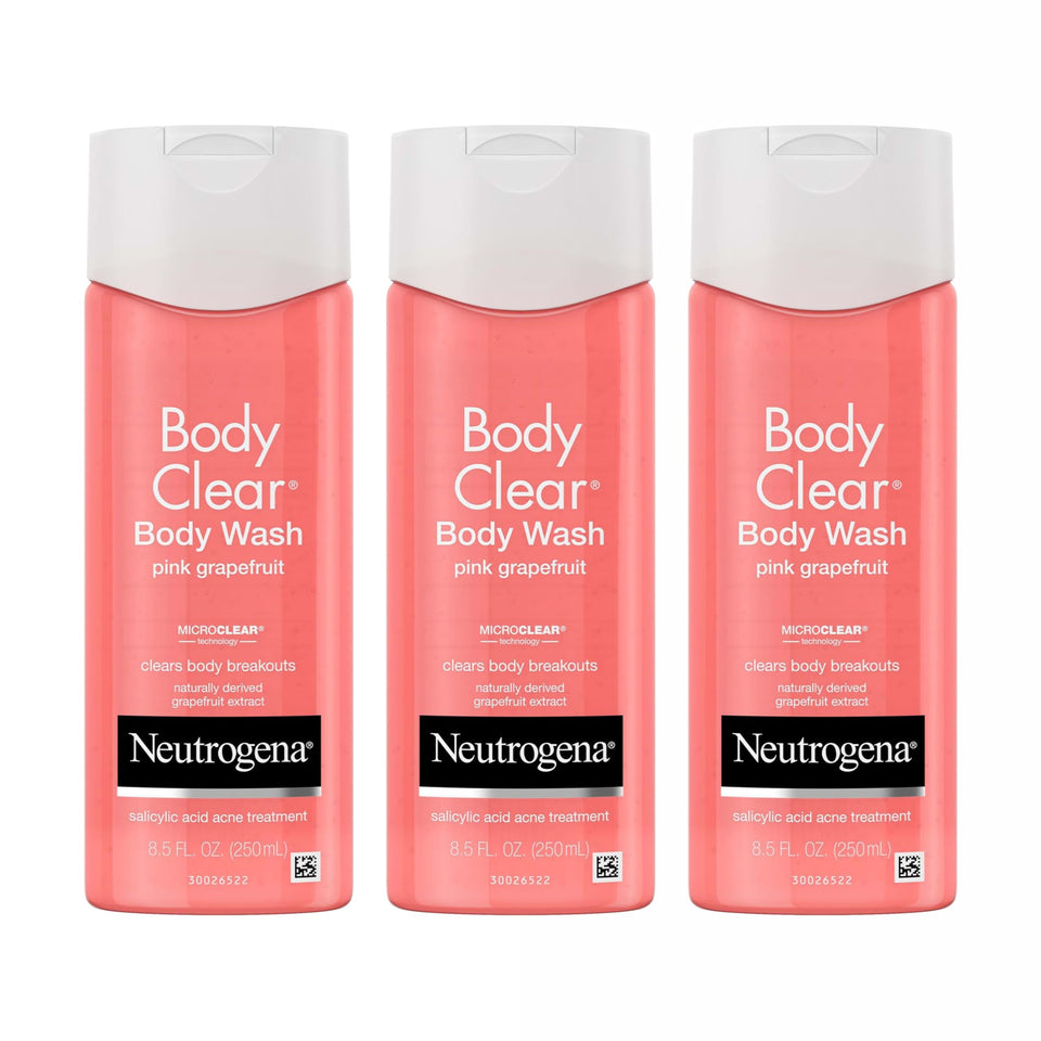 Neutrogena front bottle showing label and clear benefit for acne-prone skin