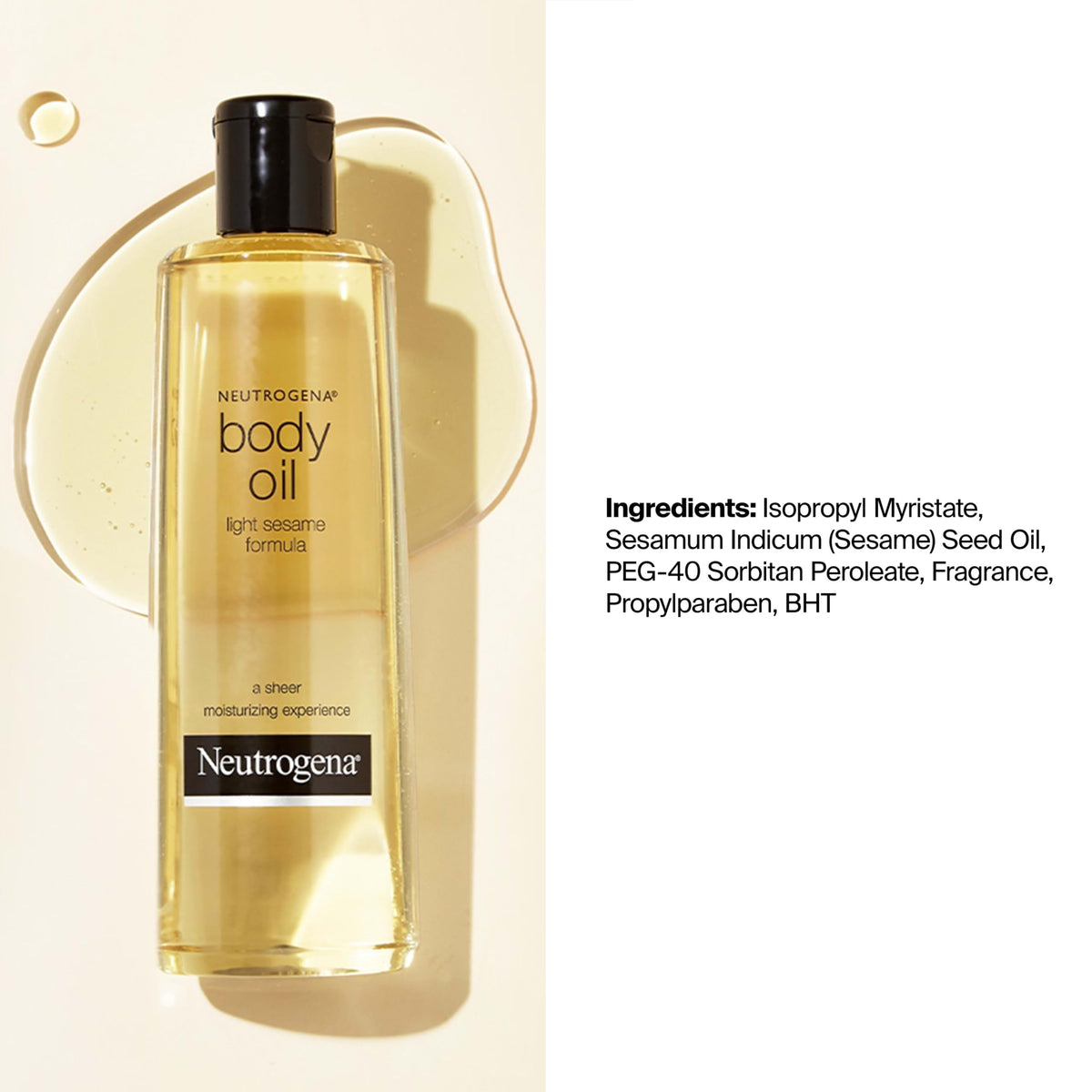 before and after skin image showing Neutrogena oil smoothing and softening
