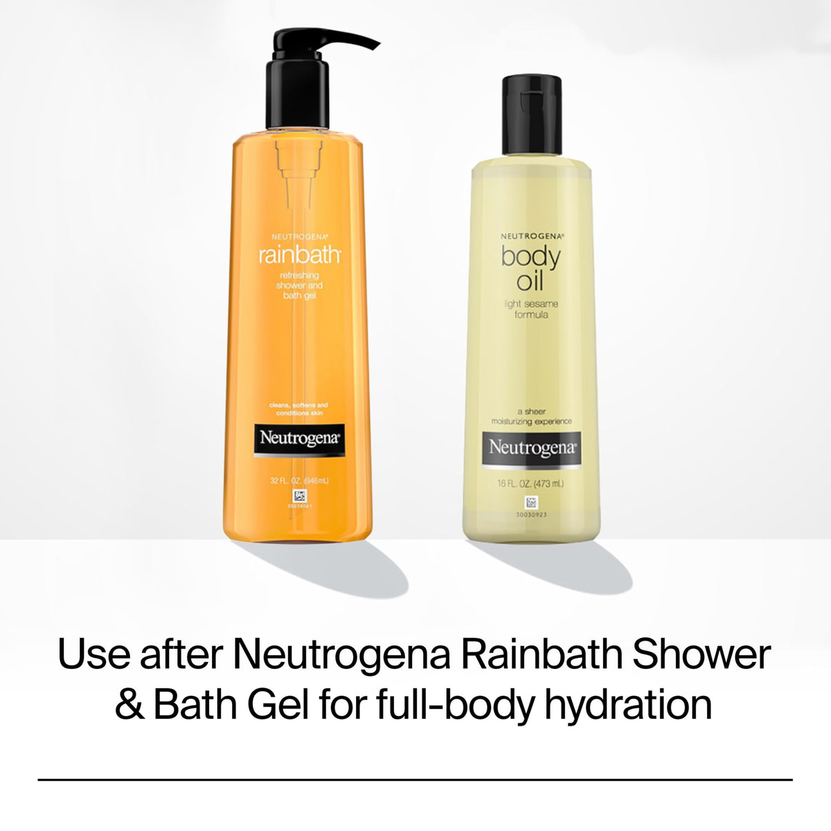 Neutrogena oil displayed on bathroom shelf as part of self-care routine