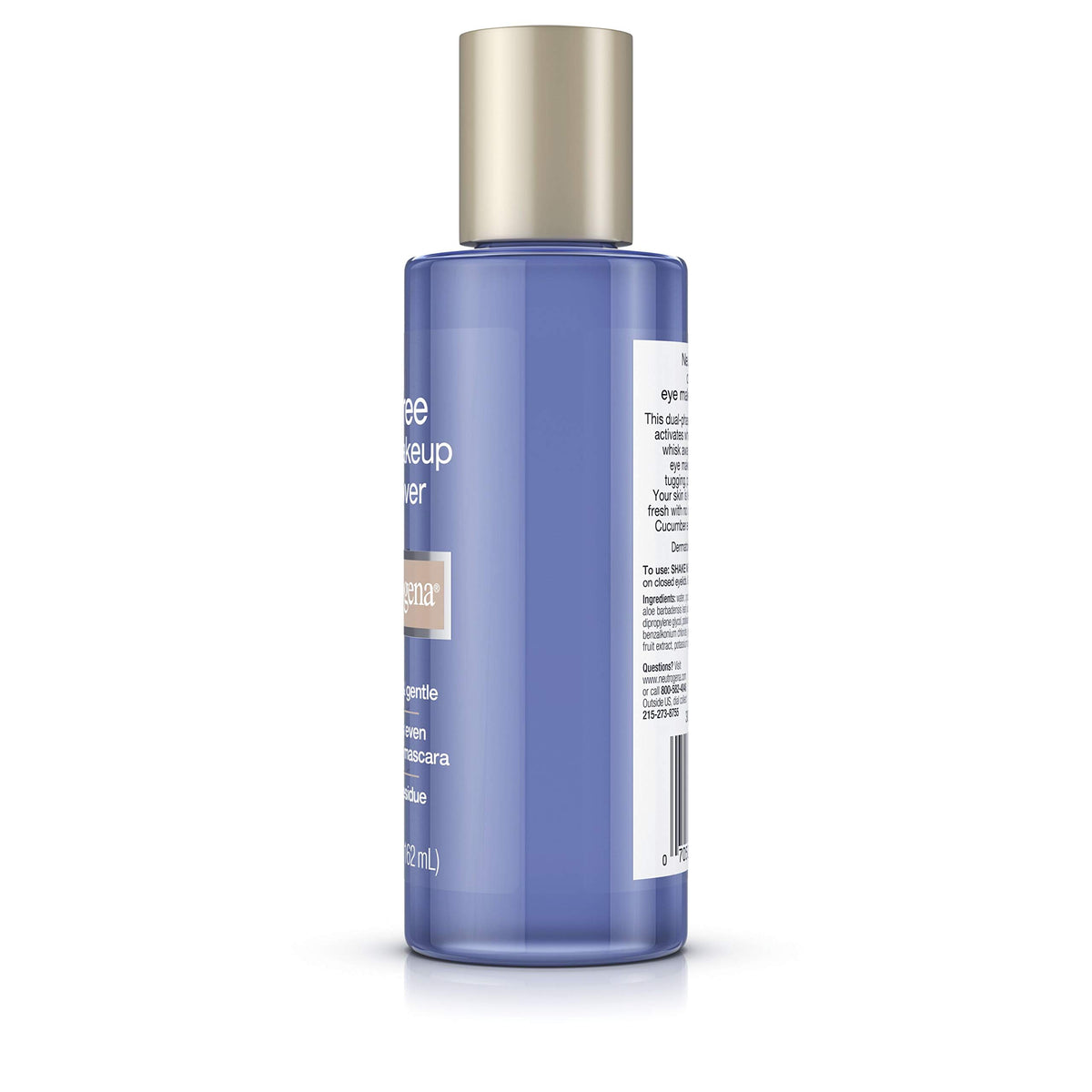 Neutrogena bottle held in hand for size comparison and travel convenience