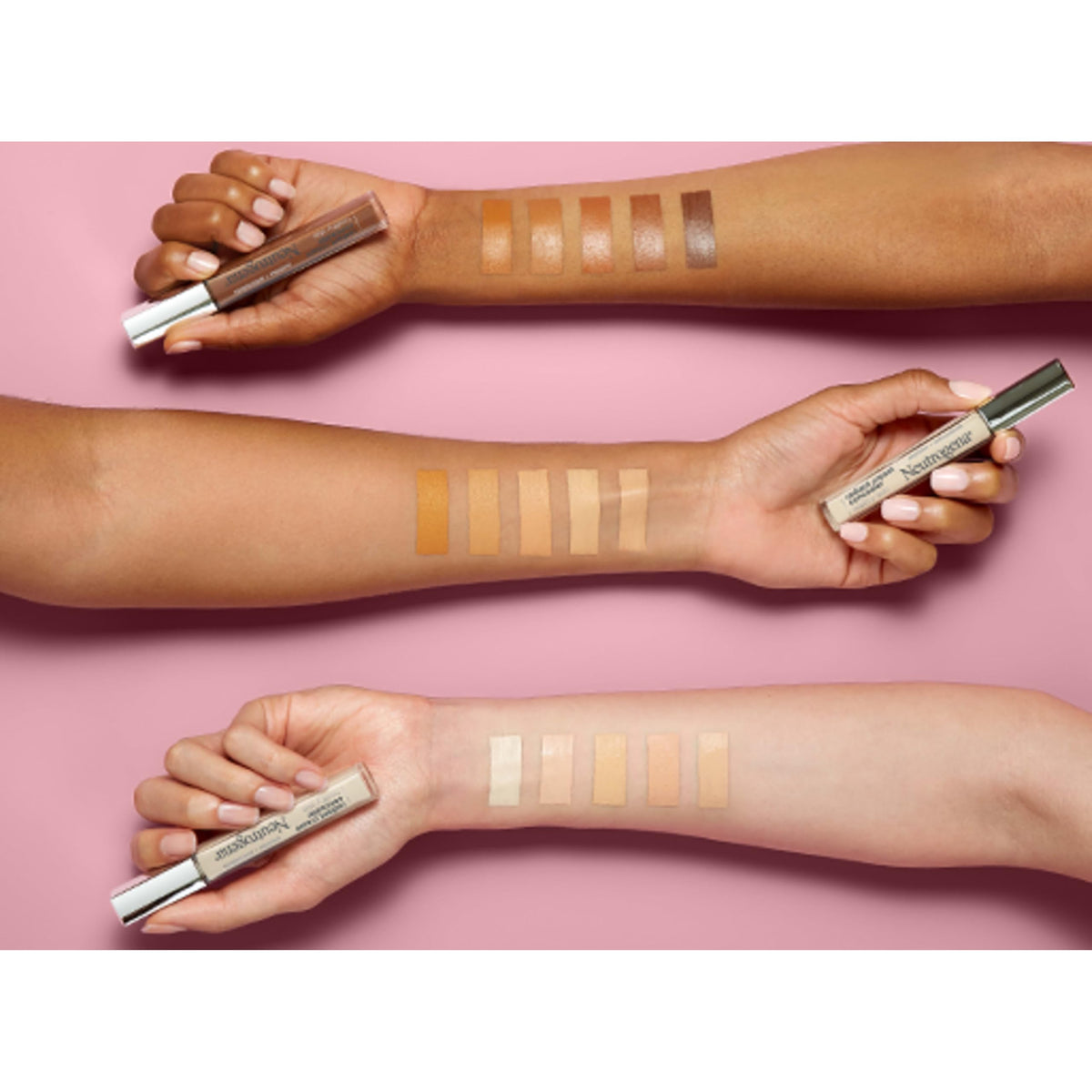Neutrogena Brulee covering facial blemish shows concealing benefit