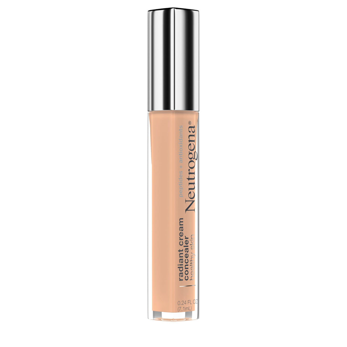 Neutrogena Brulee swatched on arm shows true cool light-medium tone