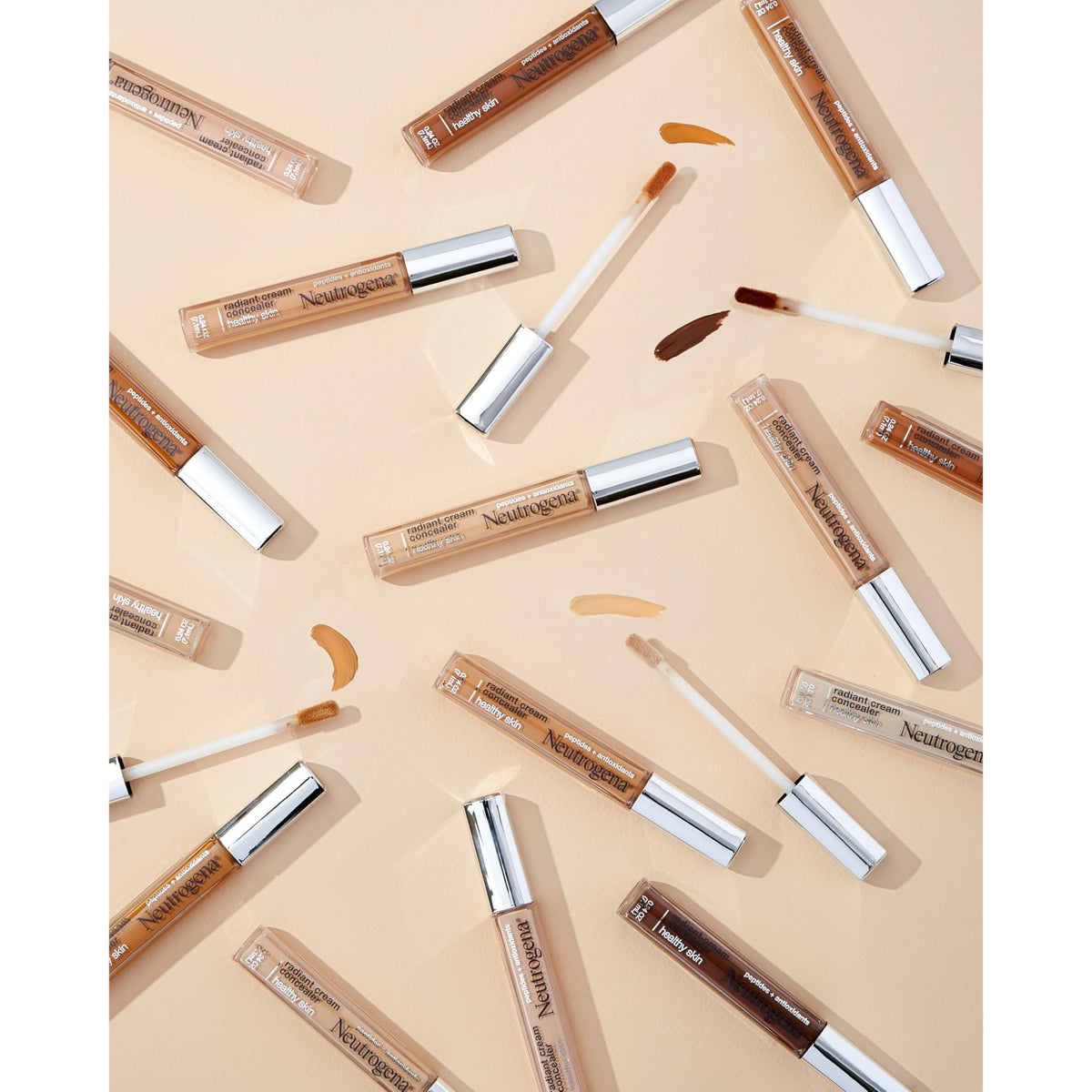 Neutrogena Brulee applied under eye demonstrates brightening effect