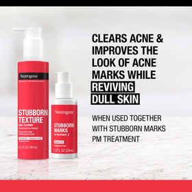 Neutrogena bottle on bathroom counter illustrating daily skincare routine benefit
