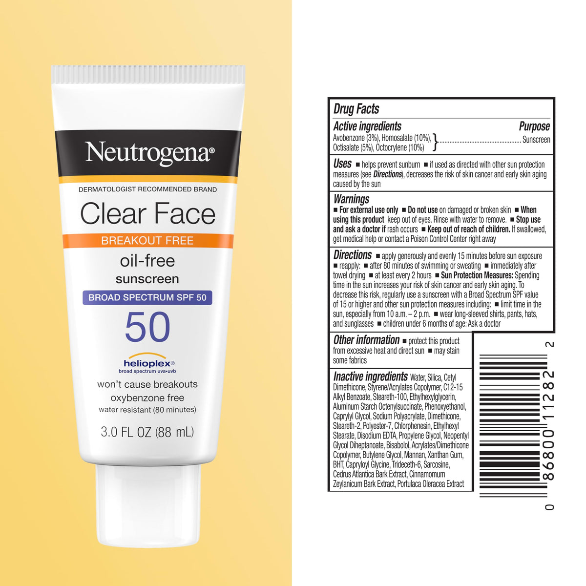 Neutrogena tube with skincare items in flatlay easing daily routine use