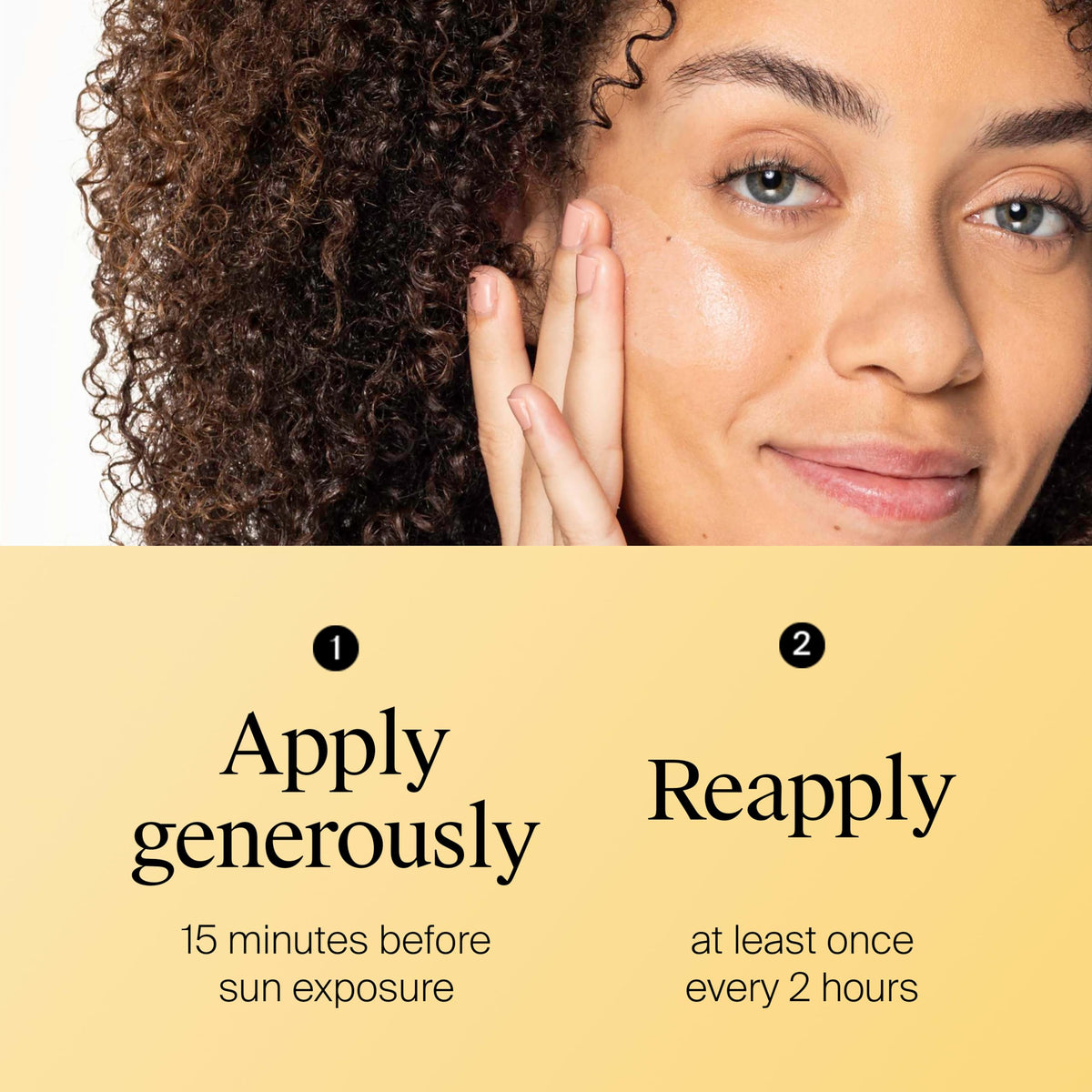 Neutrogena used outdoors during activity showing water-resistant protection