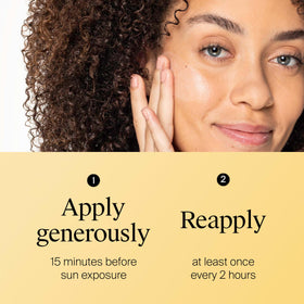Neutrogena used outdoors during activity showing water-resistant protection