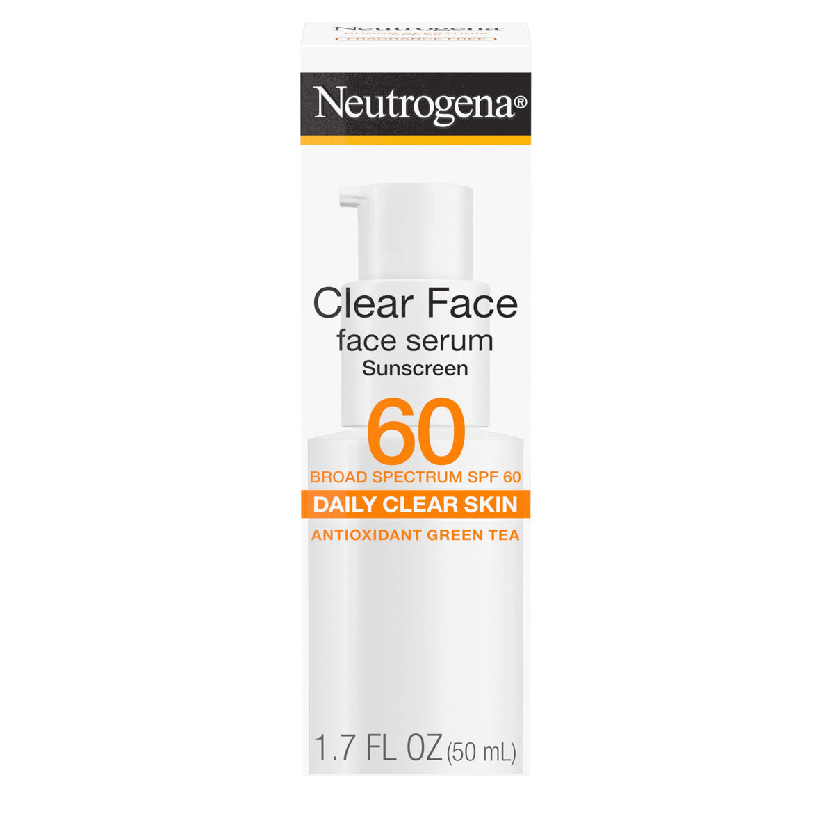 Neutrogena front packaging showing SPF 60 and benefits