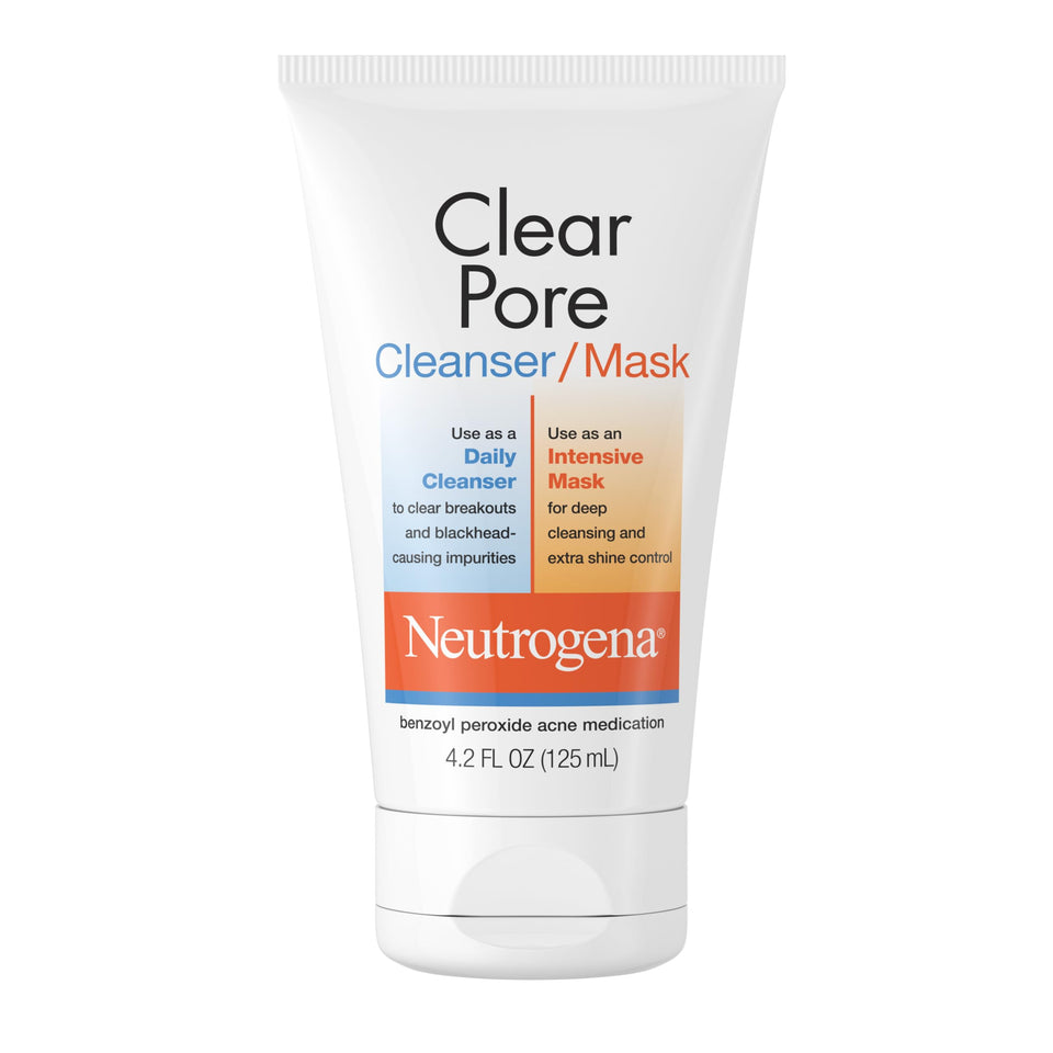 Neutrogena tube front packaging showing product and acne treatment benefit
