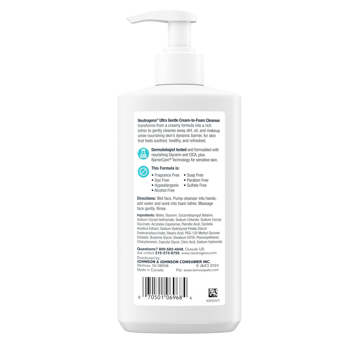 Neutrogena closed cap storage on shelf showing neat storage and pump protection