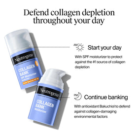 Neutrogena bottle styled on bath counter suggesting daily routine support