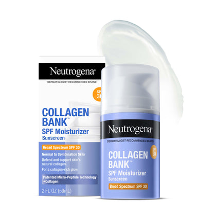 Neutrogena Collagen Bank front packaging showing set benefits and SPF 30