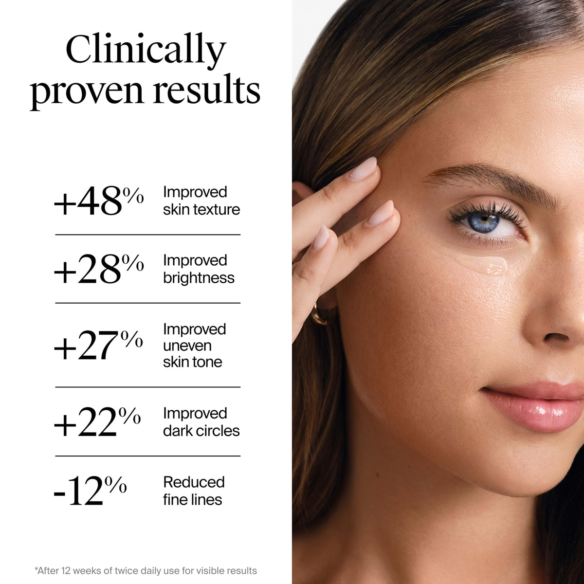 Neutrogena product held in hand to show compact 0.5 oz size and portability