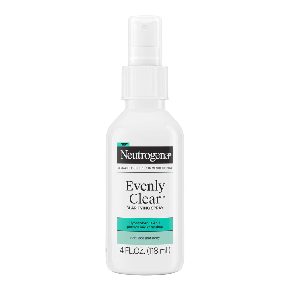 Neutrogena front packaging showing compact 4 fl oz bottle and clear branding benefits