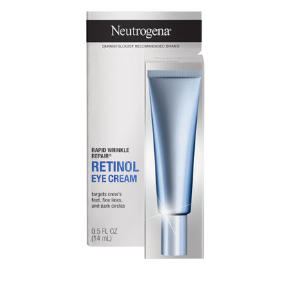 Neutrogena front tube showing product name and size, clear packaging benefit